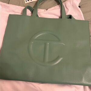 Telfar Sage Medium Shopping Bag